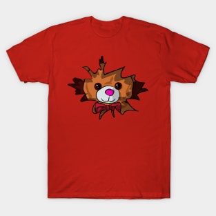 Peekaboo Teddy Bear - Quirky and Playful Design T-Shirt